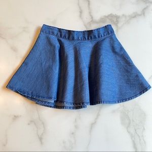 Okie Dokie Chambray Skirt